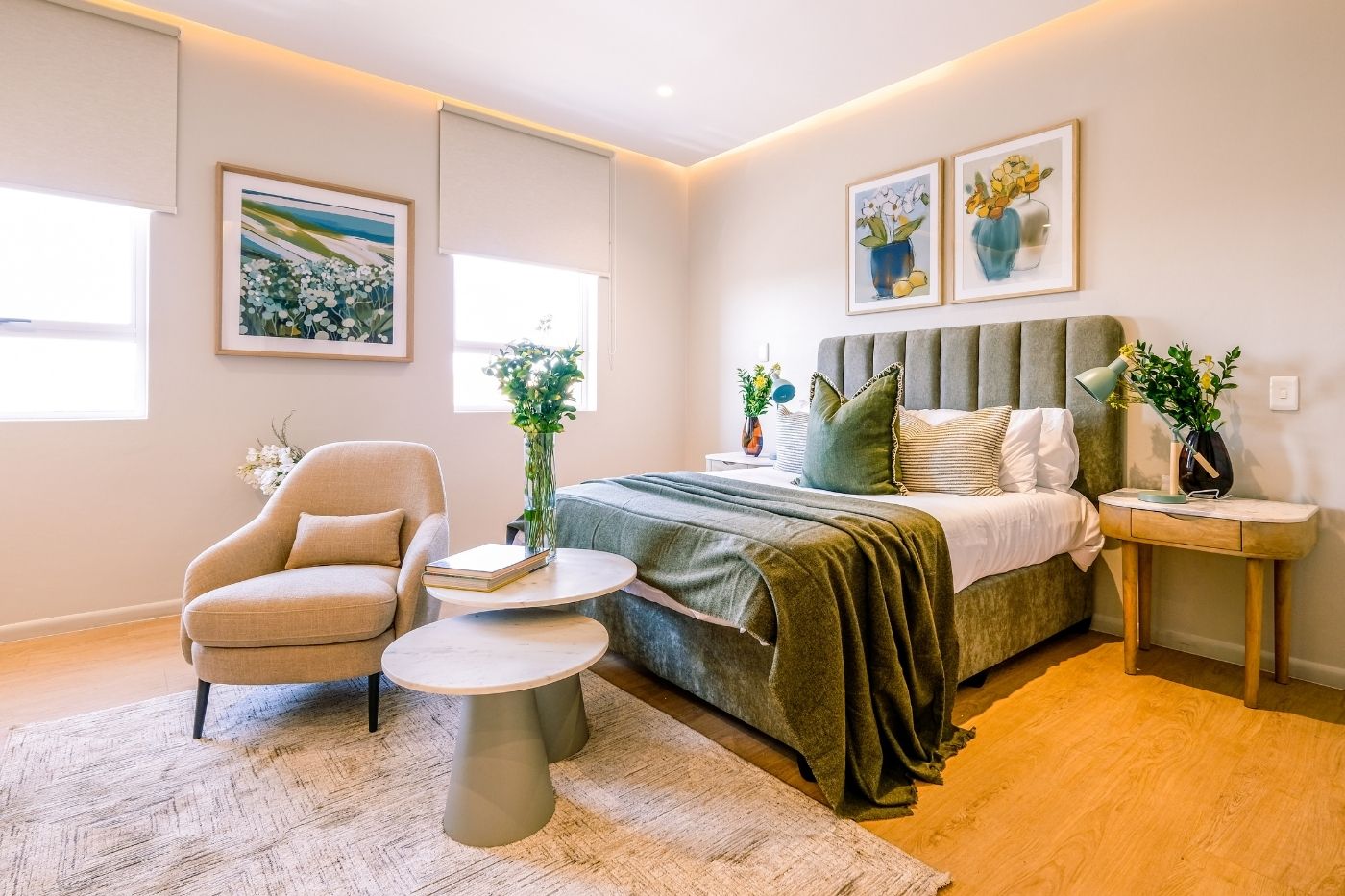Comfortable premium bedroom suited to downsizing for retirement in South Africa