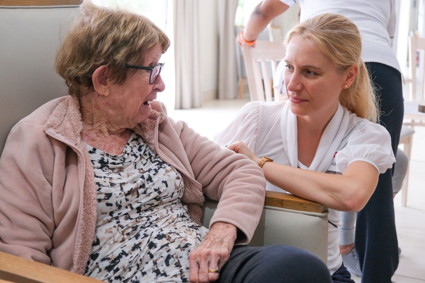 Professional support and personal attention for an older resident at TOTALCARE Living
